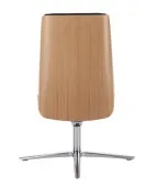 Fotel konferencyjny MOON Wood CF Grospol fornir dębowy