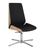 Fotel konferencyjny MOON Wood CF Grospol fornir dębowy