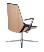 Fotel konferencyjny MOON Wood CF Grospol fornir dębowy