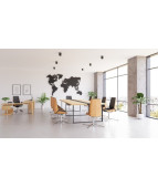 Fotel konferencyjny MOON Wood CF HD Grospol fornir dębowy