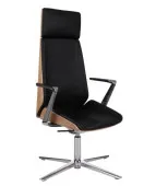 Fotel konferencyjny MOON Wood CF HD Grospol fornir dębowy