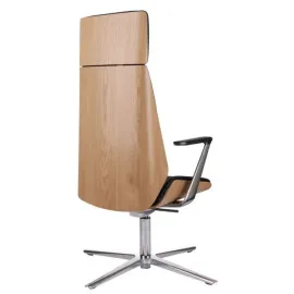 Fotel konferencyjny MOON Wood CF HD Grospol fornir dębowy