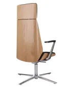 Fotel konferencyjny MOON Wood CF HD Grospol fornir dębowy