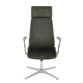 Fotel konferencyjny MOON Wood CF HD Grospol fornir dębowy