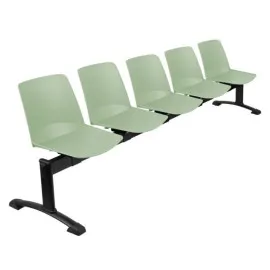Nowoczesna Ławka OSLO-5 do Poczekalni – Stalowa Rama, 5 Miejsc