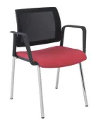 Nowoczesne krzesło konferencyjne SET NET ARM chrome