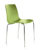 Nowoczesne krzesło ARI plastikowe z chromowanym stelażem