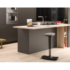 Hoker KIKO regulowany Grospol – nowoczesny, obrotowy taboret barowy