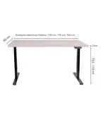 Biurko elektrycne z regulacją wysokości ALTO 100 Grospol