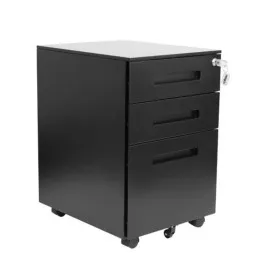 Kontener biurowy ALTO C Grospol mobilny z szufladami biały czarny