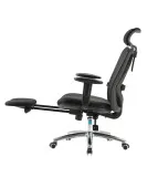 Fotel ergonomiczny ANGEL biurowy obrotowy eurOpa plus z podnóżkiem