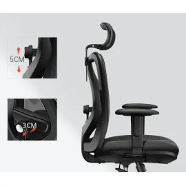 Fotel ergonomiczny ANGEL biurowy obrotowy eurOpa plus z podnóżkiem