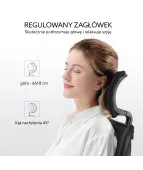 Fotel ergonomiczny ANGEL biurowy obrotowy eurOpa plus z podnóżkiem