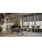 Stolik JULA Table blat metalowy Grospol do kawiarni i ogródków piwnych