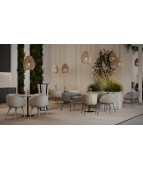 Stolik JULA Table blat metalowy Grospol do kawiarni i ogródków piwnych