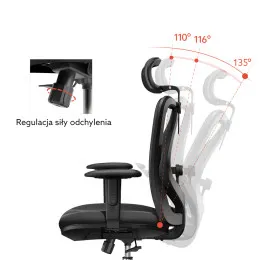 ANGEL Europa Plus – fotel ergonomiczny z podnóżkiem | ANGEL CHAIRS