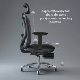 ANGEL Europa Plus – fotel ergonomiczny z podnóżkiem | ANGEL CHAIRS