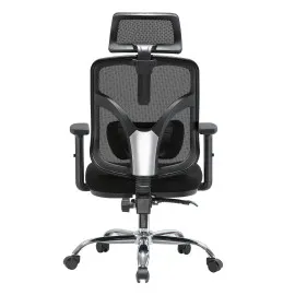Fotel biurowy ANGEL Jokasta czarny – ergonomiczny z zagłówkiem