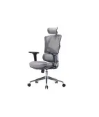 Fotel ergonomiczny ANGEL Dakota 2.0 grafitowy – fotel z zagłówkiem 3D