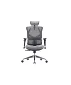 Fotel ergonomiczny ANGEL Dakota 2.0 grafitowy – fotel z zagłówkiem 3D