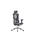 Fotel ergonomiczny ANGEL Dakota 2.0 grafitowy – fotel z zagłówkiem 3D