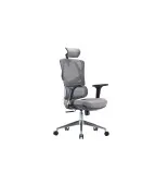 Fotel ergonomiczny ANGEL Dakota 2.0 grafitowy – fotel z zagłówkiem 3D