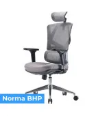 Fotel ergonomiczny ANGEL Dakota 2.0 grafitowy – fotel z zagłówkiem 3D