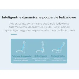 Fotel ergonomiczny ANGEL Dakota 2.0 grafitowy – fotel z zagłówkiem 3D