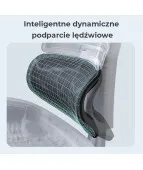 Fotel ergonomiczny ANGEL Dakota 2.0 grafitowy – fotel z zagłówkiem 3D