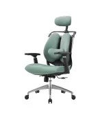 Fotel ergonomiczny biurowy ANGEL SteliO zielony – fotel tapicerowany