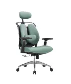 Fotel ergonomiczny biurowy ANGEL SteliO zielony – fotel tapicerowany