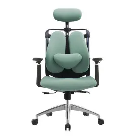 Fotel ergonomiczny biurowy ANGEL SteliO zielony – fotel tapicerowany