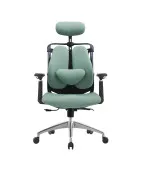 Fotel ergonomiczny biurowy ANGEL SteliO zielony – fotel tapicerowany