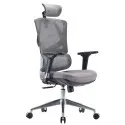 Fotel ergonomiczny ANGEL Dakota 2.0 grafitowy – fotel z zagłówkiem 3D