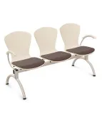 Ławka BINGO-3 ARM WOOD Seat Plus do poczekalni na korytarz Nowy Styl