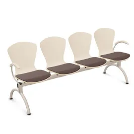 Ławka BINGO-4 ARM WOOD Seat Plus do poczekalni na korytarz Nowy Styl