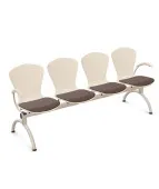Ławka BINGO-4 ARM WOOD Seat Plus do poczekalni na korytarz Nowy Styl