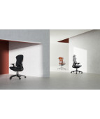 Ergonomiczne krzesło biurowe PROX Mesh Black HRUA zagłówiem Nowy Styl