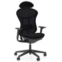 Ergonomiczne krzesło biurowe PROX Mesh Black HRUA zagłówiem Nowy Styl