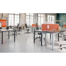 Nowoczesne solidne i tanie biurko Easy Space I-LEG RC Nowy Styl