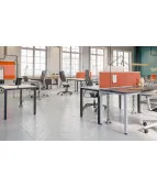 Nowoczesne solidne i tanie biurko Easy Space I-LEG RC Nowy Styl