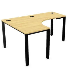 Nowoczesne narożne i tanie biurko Easy Space I-LEG LS Nowy Styl