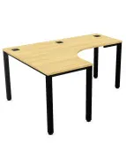 Nowoczesne narożne i tanie biurko Easy Space I-LEG LS Nowy Styl