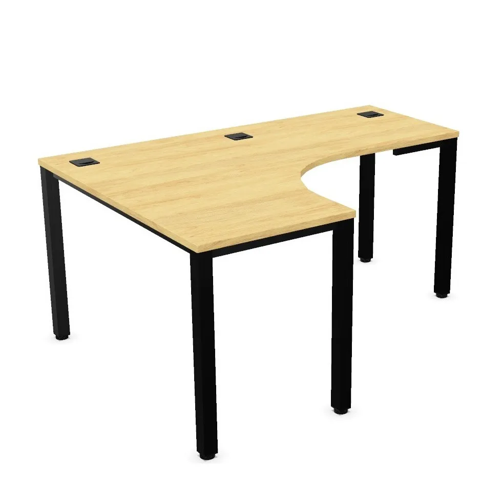 Nowoczesne narożne i tanie biurko Easy Space I-LEG LS Nowy Styl