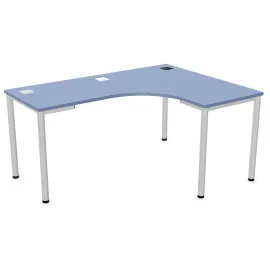 Nowoczesne narożne i tanie biurko Easy Space I-LEG LS Nowy Styl