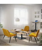 Stół do spotkań MeeThink SQR - blat miękki kwadrat 70x70cm Nowy Styl