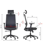 Ergonomiczne krzesło biurowe WISTER PU eko-skóra Stema