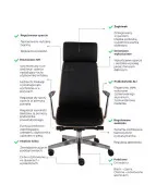 Fotel Moon Wood HD AL1 - Fornir dębowy Grospol fotel gabinetowy