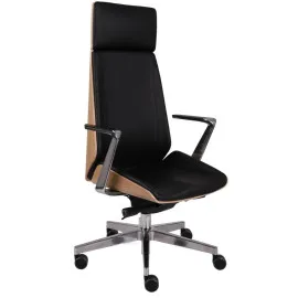 Fotel Moon Wood HD AL1 - Fornir dębowy Grospol fotel gabinetowy