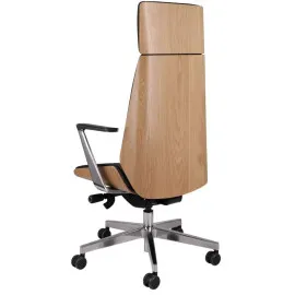 Fotel Moon Wood HD AL1 - Fornir dębowy Grospol fotel gabinetowy